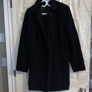 Denver Hayes Black Wool Coat